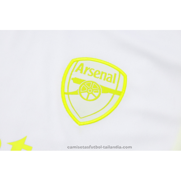 Chandal del Arsenal Manga Corta 23/24 Blanco - Pantalon Corto